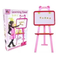 Genérico - Pizarra 3 En 1 Para Ninos Doble Tablero Rosa