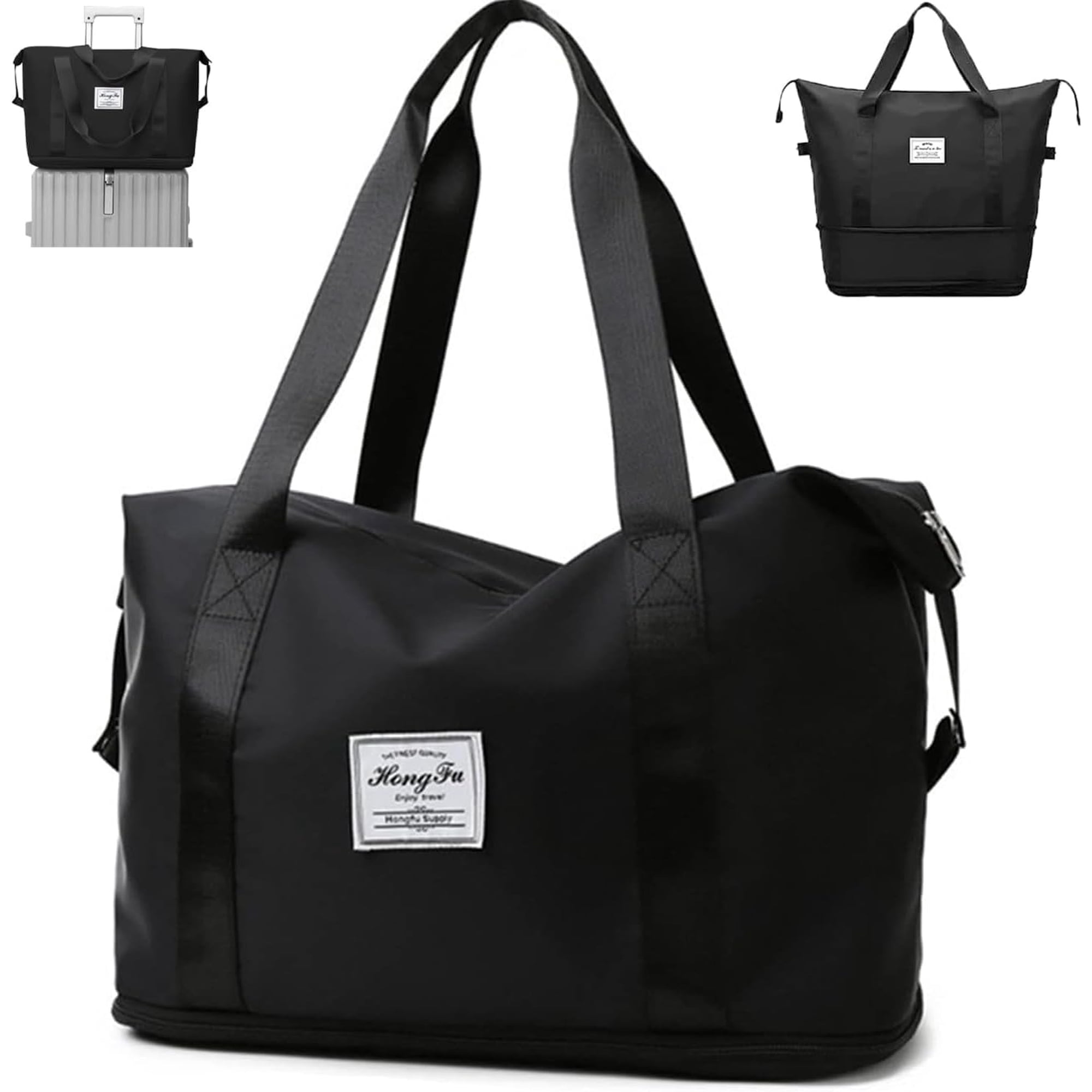 Genérica - Bolso Viaje Mujer Tote Plegable Gimnasio Verano Hombro Mano Gym Salida Paseo Picnic Vuelo Carry On Bag