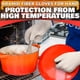 thumbnail image 5 of Guantes resistentes al calor bogo Brands de aramida para horno, 24 cm, 5 of 9
