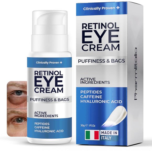 Crema para Ojos Pharmlitalia con Retinol e Ácido Hialurónico 30g
