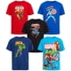 thumbnail image 1 of Pack de 5 Remeras de Algodón con Gráficos de Marvel Avengers para Niños, 1 of 7
