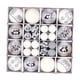 thumbnail image 5 of Juego De 44 Adornos De Bolas Navideñas DIY Para Aniversario, Oficina, Restaurante, Color Blanco Plateado, 5 of 5