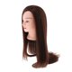 thumbnail image 5 of Cabeza De Maniquí De Cosmetología De 24,8 Pulgadas, Cabeza De Entrenamiento De Peluquero, Marrón, 5 of 5