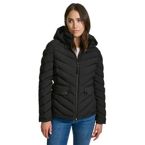 Chaqueta Tommy Hilfiger Ligera Con Cremallera Para Mujer, Color Negro
