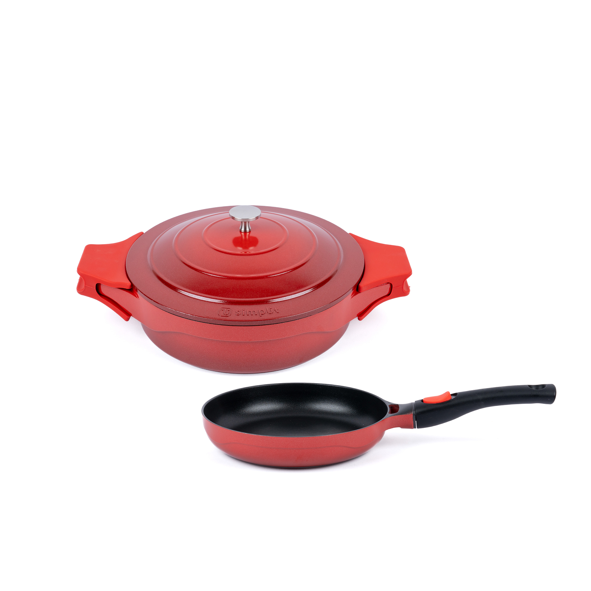 Simplit - Pack Olla Cacerola 28Cm + Sartén 24Cm Toulouse