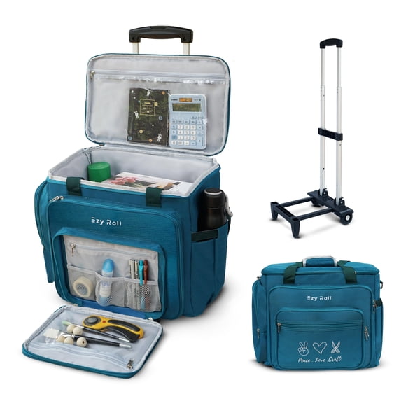 Bolsa rodante para maestros Ezy Roll, tote grande con ruedas desmontables