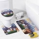 thumbnail image 4 of La vida secreta de tus mascotas-theme 4-Piece Shower Curtain Set with Rugs, Waterproof Bathroom Decor Set Includes Bath Mat, U-Shaped Rug, Toilet Lid Cover and Curtain with Hooks, 4 of 6