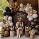 thumbnail image 2 of Kit de arco de globos doble relleno marrón beige de feilebalon, 2 of 9