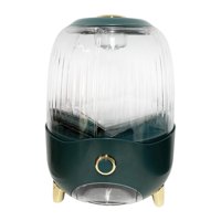 Bothyi - Dispensador Rotatorio De Arroz De 6 Compartimentos, Contenedores De Almacenamiento De Alimentos Secos, Caja De Almacenamiento Verde