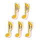 thumbnail image 3 of 5 piezas de música plástica cuaderno página clip de música accesorio de soporte amarillo, 3 of 5