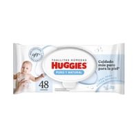 Toallas Húmedas Puro Y Natural Recién Nacido 48 Un Huggies