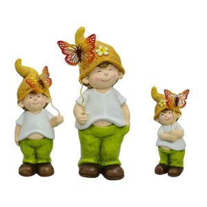 Magideal - 3 Estatuas De Gnomo De Adorno De , Decoración Artística De Jardín, Decoraciones Decorativas Exteriores, Esculturas De Figuras Para Fiesta De Anive Niños