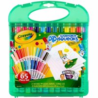 Juego De Rotuladores Crayola Pip Squeaks De 65 Quilates, Lavables Para Niños Mayores De 4 Años, Con Funda