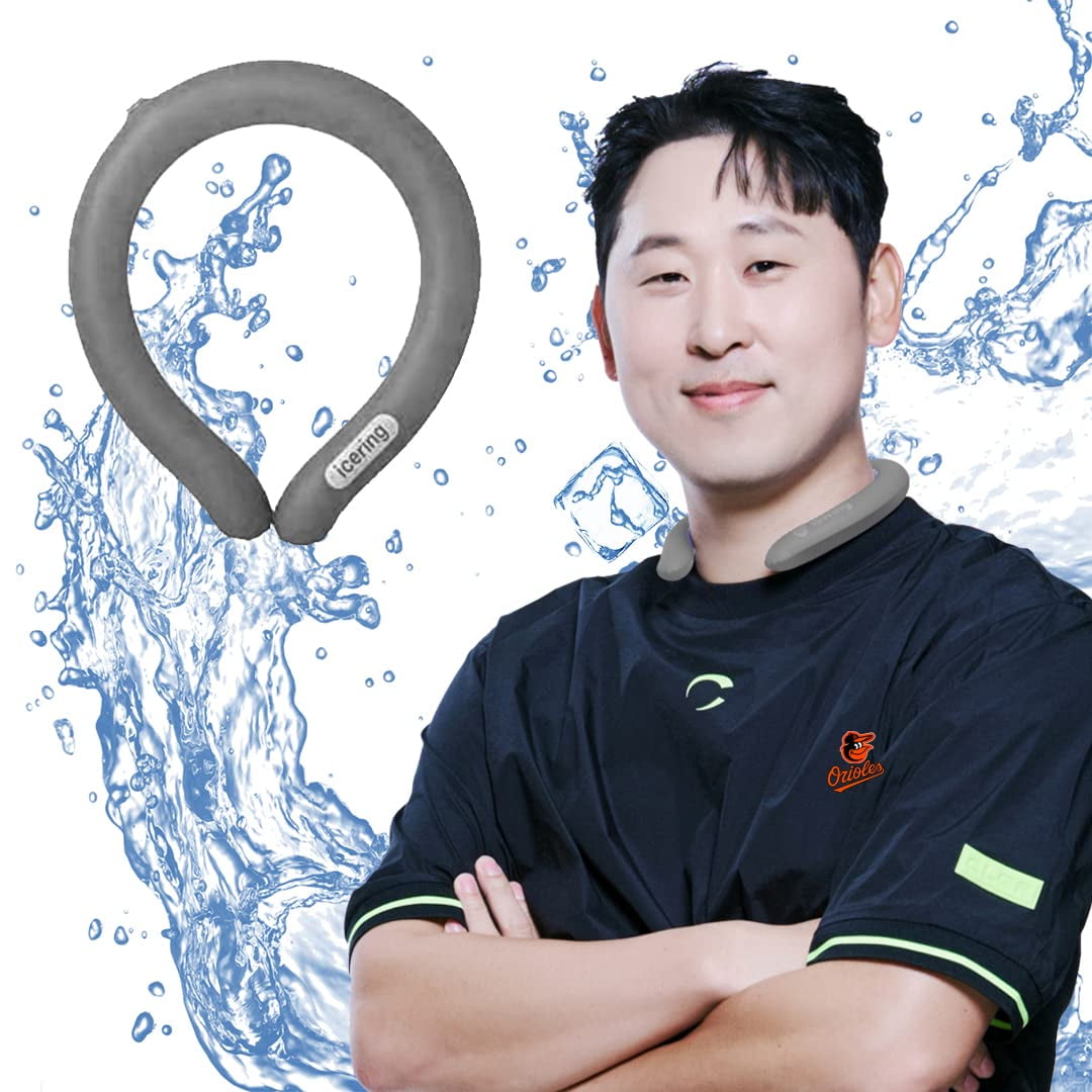 Tubo De Enfriamiento De Cuello Kn Flax Ice Ring, Enfriador De Cuello Negro