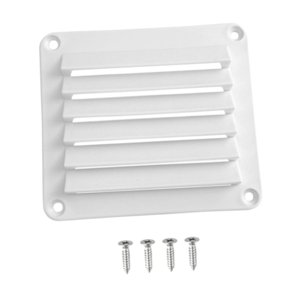 Bothyi - Rejilla De Ventilación Rectangular De Nailon Para Embarcaciones, Para Vehículos Recreativos, Embarcaciones, Color Blanco
