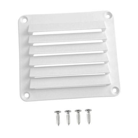 Bothyi - Rejilla De Ventilación Rectangular De Nailon Para Embarcaciones, Para Vehículos Recreativos, Embarcaciones, Color Blanco