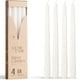 thumbnail image 1 of Velas altas Leor & Lair 25 cm blancas, paquete de 4 sin goteo, 1 of 6