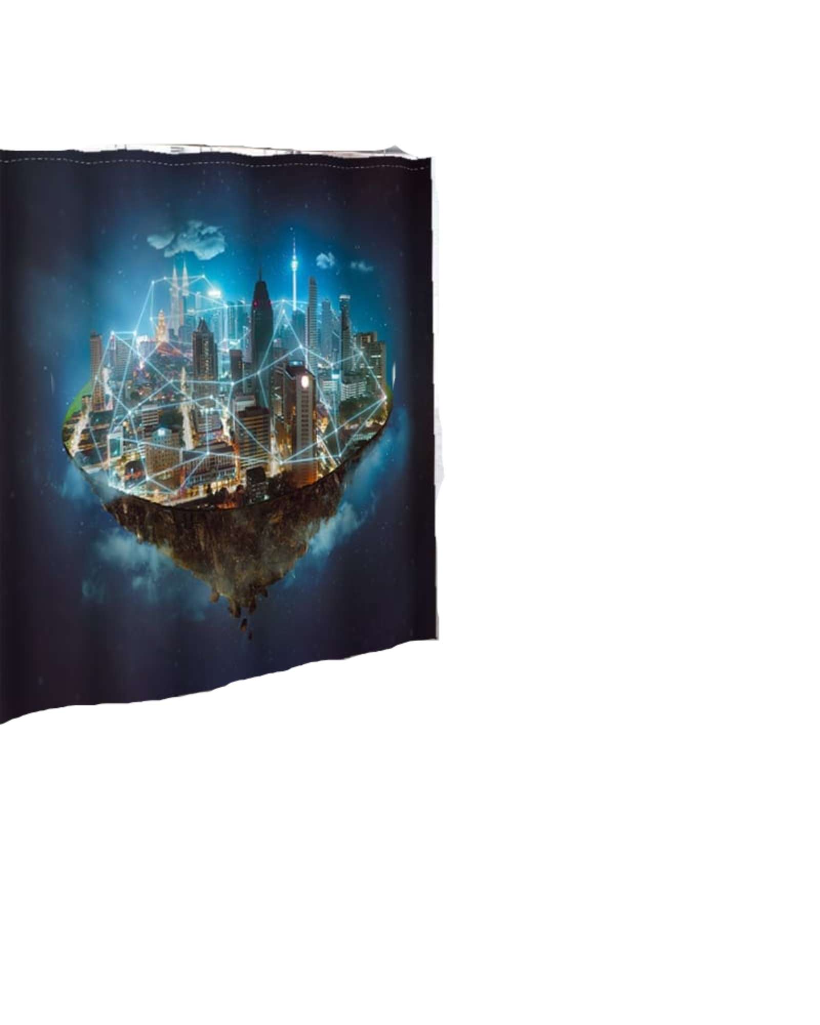 Genérico - Cortina Para Baño Con Forro De Ducha 180 Cm L5