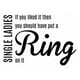 thumbnail image 1 of Decomural Single Ladies Beyonce Song Lyrics WS-44039, 1 of 2