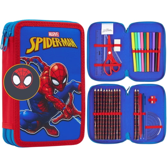 Estuche De Lápices Marvel Spider-man - Kit De Útiles Escolares Y Arte