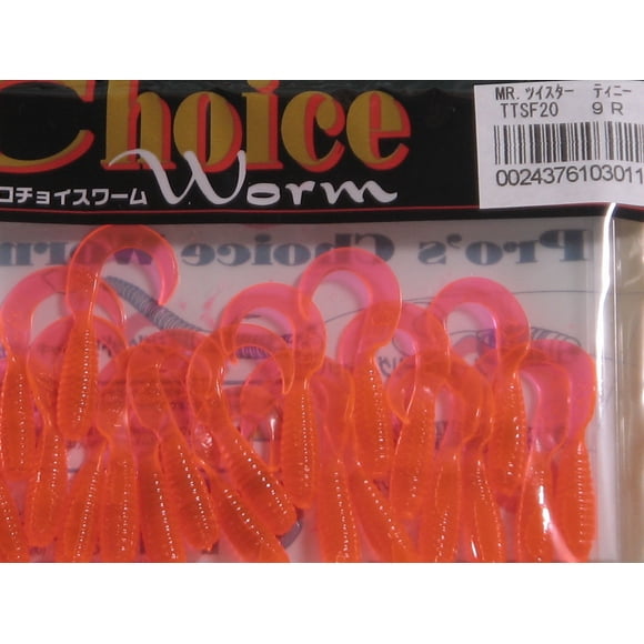 Señuelo de Pesca Mister Twister Teenie Tail 5 cm Rojo Cohete