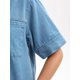 thumbnail image 5 of INSPIRE CHIC Chaqueta de Mezclilla de Manga Corta para Mujer Camisa Cuadrada con Botones Chaquetas de Jean Casual XL Azul Claro, 5 of 6