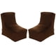 thumbnail image 1 of Set Pouf Tatto 1c Felpa Chocolate, 1 of 4