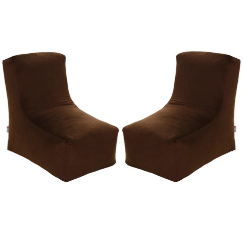Bodevir - Set Pouf Tatto 1C Felpa Chocolate