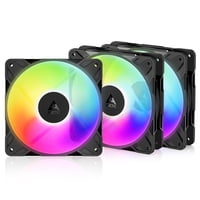 Ventilador Para Pc Arctic P12 Pro Reverse A-Rgb Paquete De 3 Unidades 120 Mm Pwm