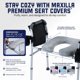 thumbnail image 4 of Asiento de inodoro elevado MAXILLA GORILLA con asas, 500 libras, 4 of 9