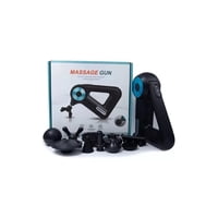 Massager Gun. - Pistola Masaje 12 Cabezales Triangular Recargable 12 En 1 Color Rojo