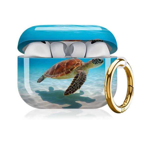 Estuche QQKVFNG para AirPod Pro 3 (2025) Tortuga Marina