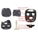 thumbnail image 2 of Carcasa de llavero de repuesto para Lexus ES GS GX is LS LX RX SC, 2 of 6