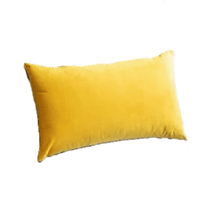 Genérico - Pack De 2 Fundas Terciopelo Liso 30X50 Cm Amarillo