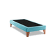thumbnail image 3 of Base Cama Europea 1 Plaza 90x200 CM Turquesa Felpa, 3 of 3