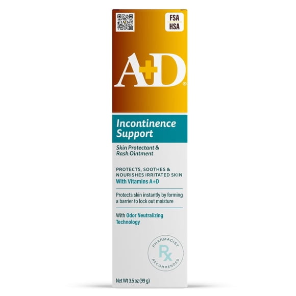 Ungüento protector de piel y sarpullido A+D para incontinencia, 100 ml