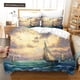 thumbnail image 1 of v1093 Bed Sheets Oil Painting Van Gogh Star Sky Bedding Set Queen King Size Bedroom Decor Quilt Cover Pillowcase / Pcs Bed Linen Home Textile 3-Piece Bedding Set (1 Duvet Cover + 2 Pillow Shams) Bed S, 1 of 5
