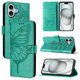 thumbnail image 5 of Funda cartera mariposa para iPhone 17 con soporte y ranuras para tarjetas Verde, 5 of 5