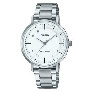 Reloj Casio Standard Analog Stainless Steel White Dial Quartz Ltp-Vt03D-7B Women'S Watch