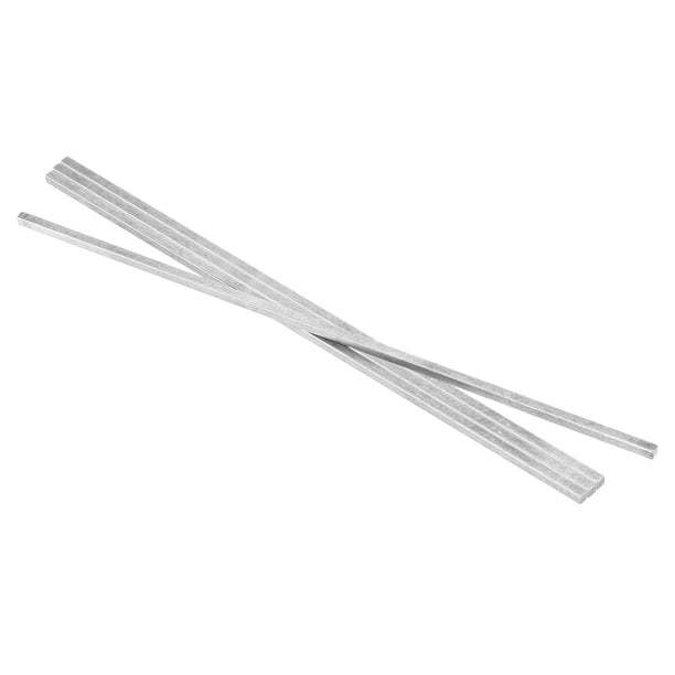 Uxcell 4 Pcs Barra de Acero, 3/16" de Altura x 3/16" de Ancho x 12" de Longitud Stock de Llave Cuadrada de Acero Estirado en Frío Barras de Acero de Precisión Stock de Llave Cuadrada de Acero