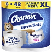 Papel Higiénico Charmin Ultra Suave Paquete Familiar Mega Xl De 6 Rollos