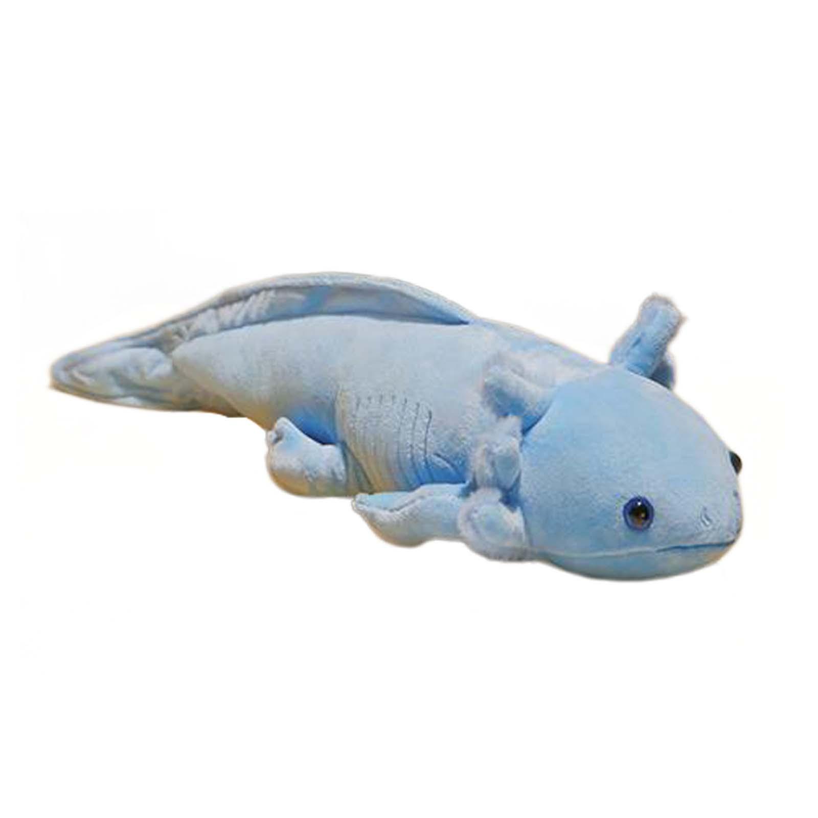 Magideal - Muñeco De Peluche Axolotl, Muñeco De Peluche Axolotl, Juguete De Peluche Axolotl Cómodo Y Abrazable De 17,72 Pulgadas Para Adolescentes, Adultos Y Niñ Azul
