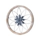 thumbnail image 3 of Decoración De Pared De Metal Con Forma De Flor, Decoración Colgante De Pared Para El Hogar, La Oficina, El Pasillo, Color Azul, 3 of 3