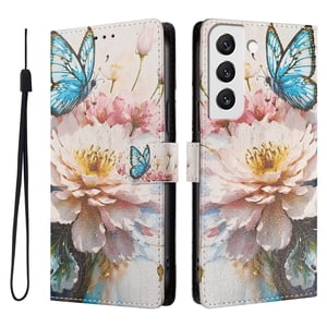 Foxdock Funda Tipo Cartera Para Samsung Galaxy S22 Con Soporte Y Correa – Diseño De Patrones Lindos