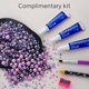thumbnail image 2 of Cuentas MYYKO 60 g Amatista – Perlas planas y strass, 2 of 7