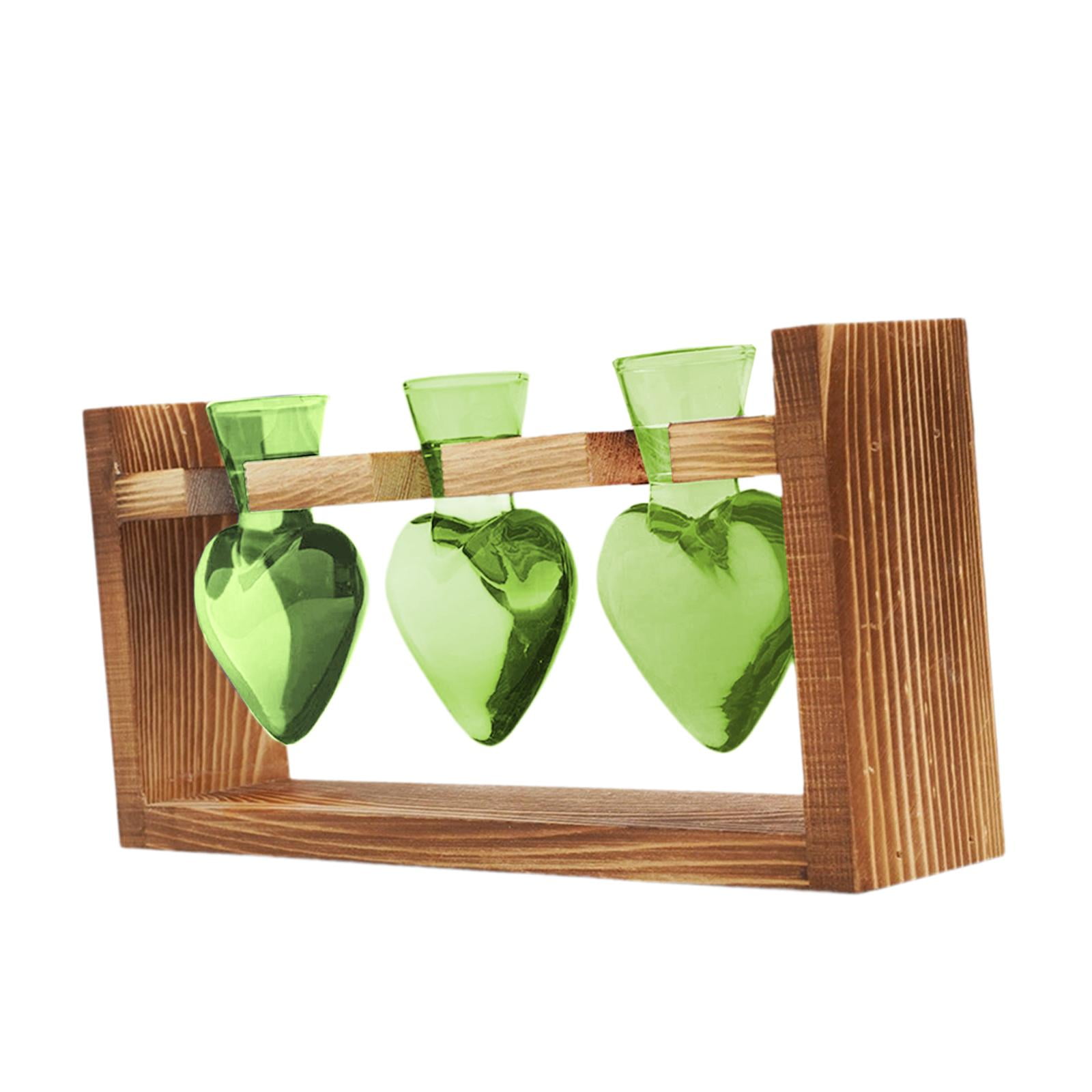 Bothyi - Maceta Hidropónica Para Plantas, Terrario Para Mesa De Comedor, Cocina De Estilo Rústico, Color Verde