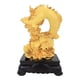 thumbnail image 2 of Estatua de dragón, diseño Feng Shui Import, diseño de dragón dorado con soporte, 2 of 4