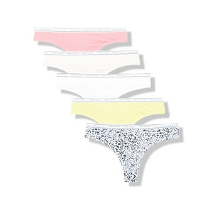 Tanga Tommy Hilfiger Con El Logotipo Clásico De Algodón Para Mujer, Paquete De 5