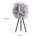 thumbnail image 5 of Lámpara de mesa Benzara Rio 53 cm Feather Shade 110 V, 5 of 5