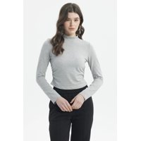 Fashionspark - Polera Mujer Juvenil Gris Melange